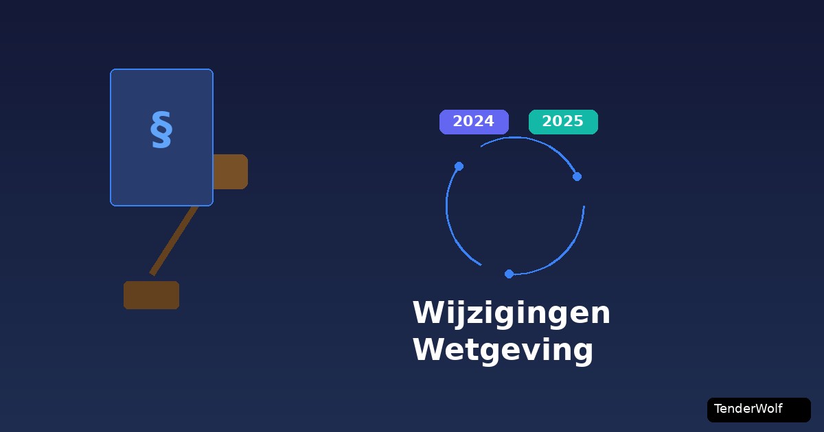 Wijzigingen in de wetgeving voor overheidsopdrachten